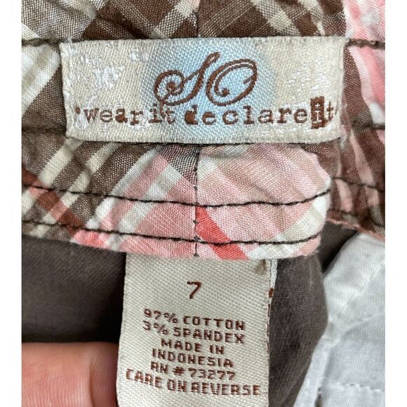 SO Wear It Declare It Bermuda Shorts Size 7 - Picture 3 of 3
